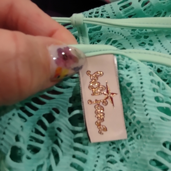 𝅺NWT Luli Fama Tassel back stretch maxi dress - L - Picture 9 of 9